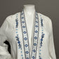 Cynthia Rowley 100% Cotton Embroidered Open Front Cardigan Sz-2X