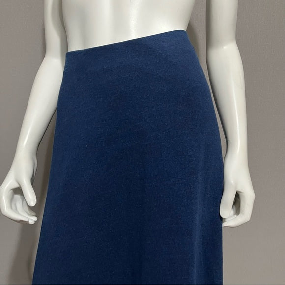 ⭐️J. Jill 100% Cotton Blue Stretch Midi Skirt Sz-Medium