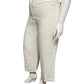 Eileen Fisher 100% Linen Elastic Waist Loose Cropped Pants Sz-Large