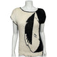 Segue Vintage Artsy Ramie Cotton Cap Sleeve Lightweight Sweater Sz-Large (runs smaller)