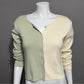 Princess Polly Green Beige 100% Cotton Ribbed 100% Cotton Cropped Sweater