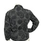 Laura Ashley Black 100% Cotton Embroidered Artsy Jacket Size - Large