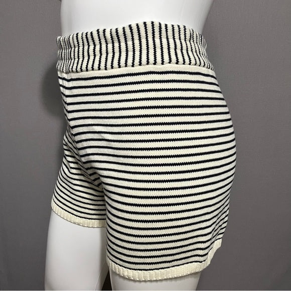 Cider 100% Cotton Relaxed Knit Casual Striped Shorts Sz-1X