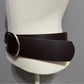 White House Black Market Brown Wide Genuine Leather Belt Sz-Medium/Large