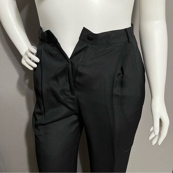 Barrie Pace Ltd. High Waisted Pleated 100% Silk Trouser Pants Sz-16