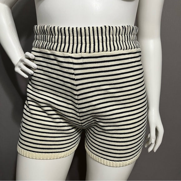 Cider 100% Cotton Relaxed Knit Casual Striped Shorts Sz-1X