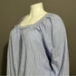 Terra & Sky Blue Striped Square Neck 100% Cotton Sz-2X