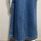 Jones New York 100% Cotton Denim Maxi With Split Skirt Sz-8