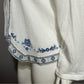 Cynthia Rowley 100% Cotton Embroidered Open Front Cardigan Sz-2X