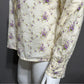 Asos 100% Cotton Purple Floral Ruffle Shirt Sz-14