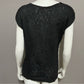 Segue Vintage Artsy Ramie Cotton Cap Sleeve Lightweight Sweater Sz-Large (runs smaller)
