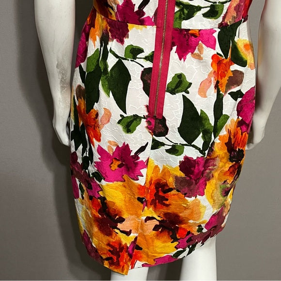 Donna Ricco 100% Cotton Floral Dress Sz-10