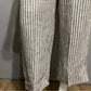 Chico’s 100% Linen Stripe Loose Fit Cropped Pants Sz-0.5 or Large