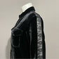 he Kooples Black Velvet Lace Sleeves Shirt Sz-XS