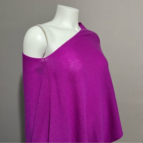 Claudia Nichole 100% Cashmere Fushia Poncho