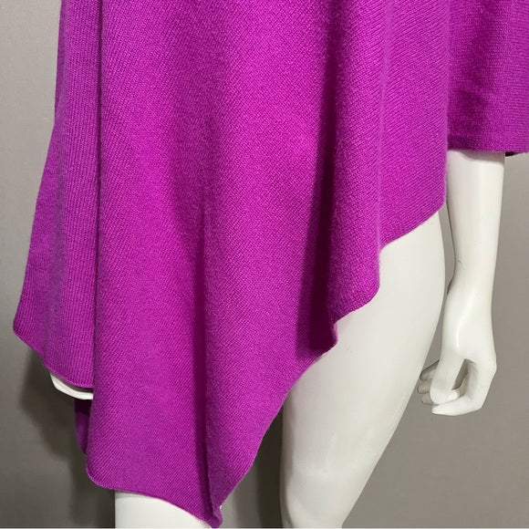 Claudia Nichole 100% Cashmere Fushia Poncho