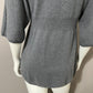 Cashmere Elena Solano V-Neck  Peplum Sweater Sz-Medium