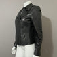 DKNY Lamb Skin Leather Moto Jacket Sz-Medium