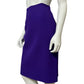 Vintage Carolyn Roehm Purple High Waisted Wool Skirt Sz-10