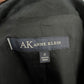 Vintage Anne Klein Black Zip Up Linen/Cotton Jacket Sz-4