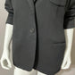 Vintage Laurel Black Wool/Cashmere Blend 2-Button Blazer Sz-Large-XL