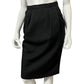 Vintage J.H. Collectibles Black Wool Pencil Skirt Sz-6