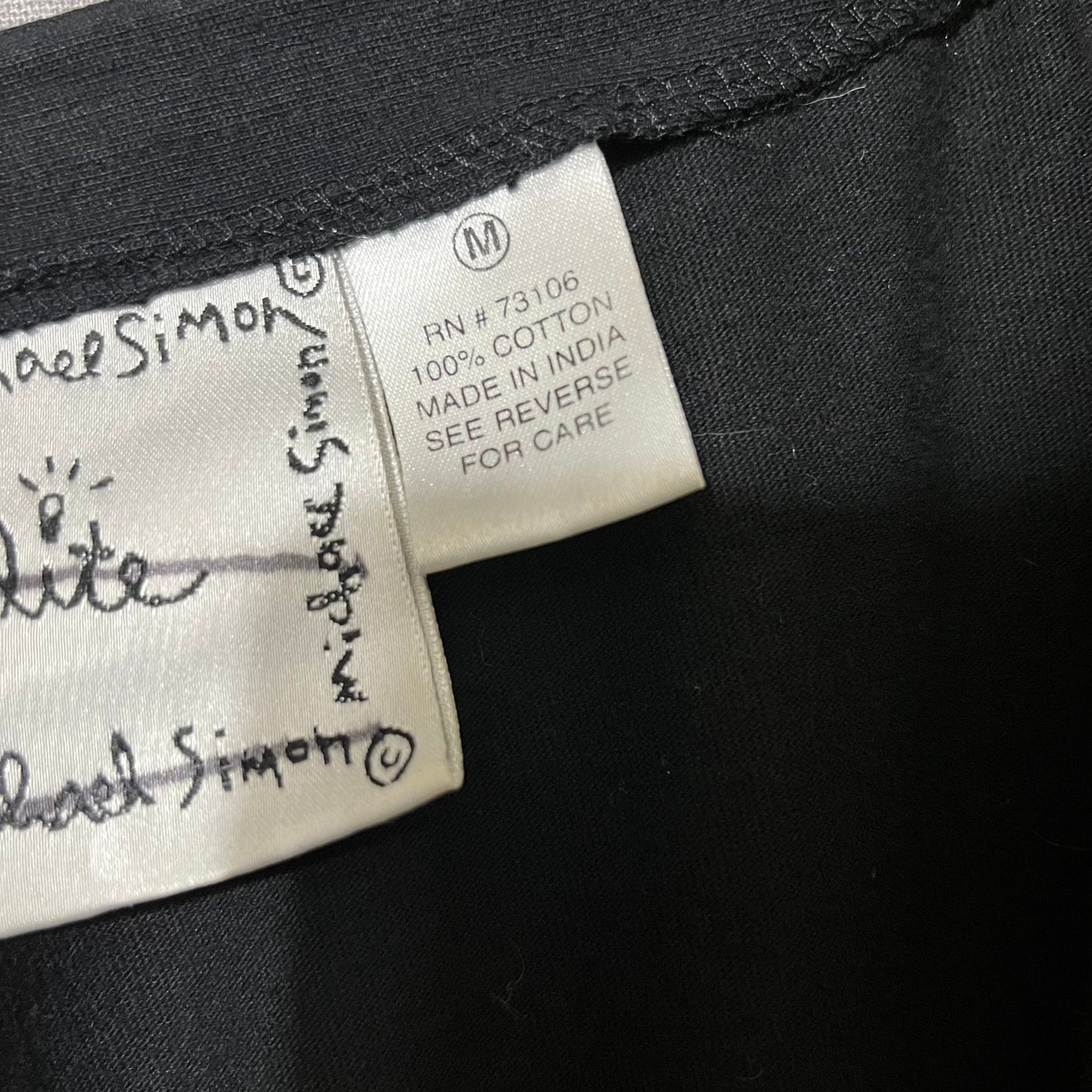 Cotton Black Fruit Embroidered Open Front Blazer Sz-Medium