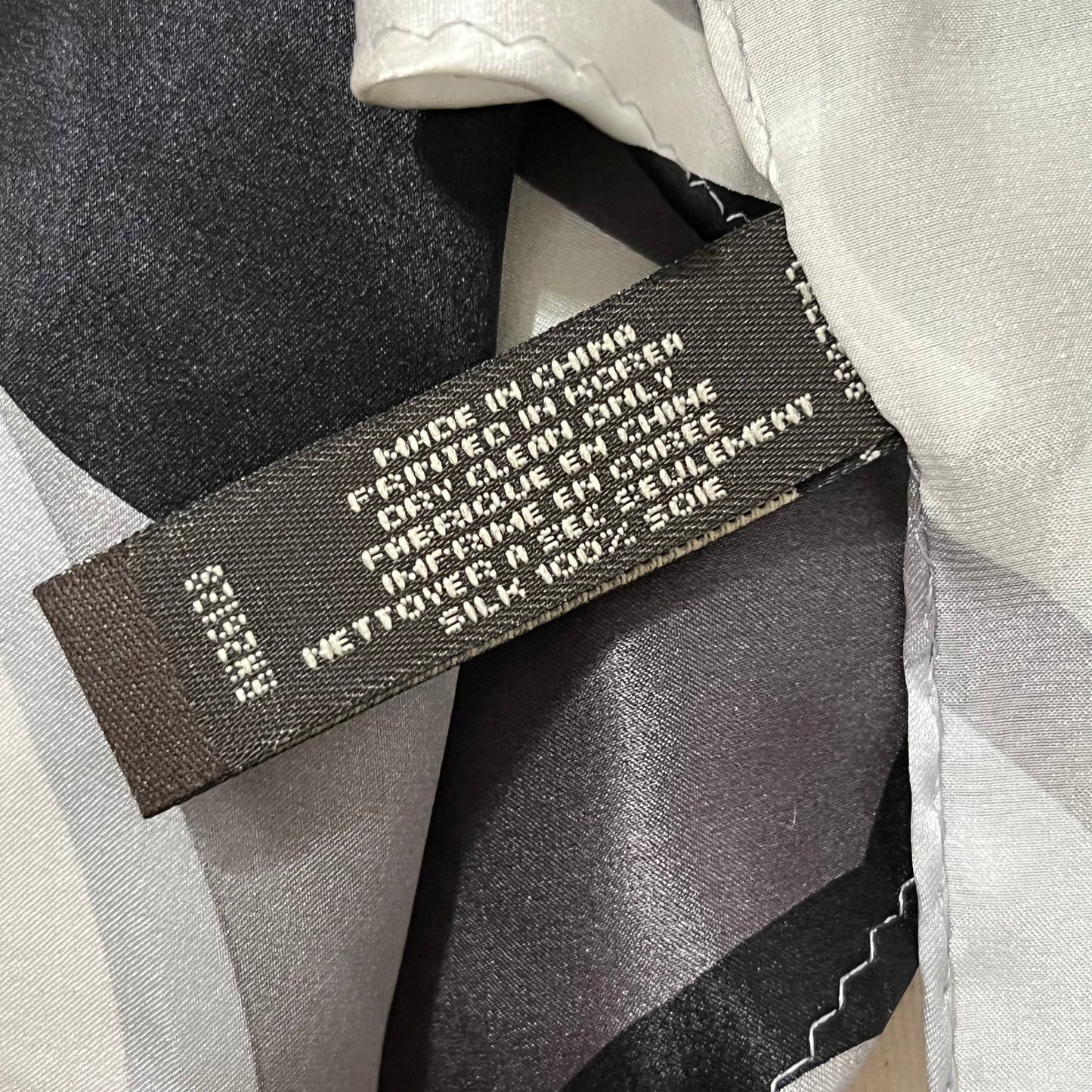 Coach Neutral Color 100% Silk Scarf