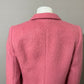 Josephine Chaus Pink Mohair/Wool Blend Blazer Sz-4