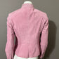 Vintage Pink Suede Leather Jacket Sz-Xtra Small