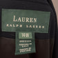 Lauren Ralph Lauren Navy 100% Pure New Wool Blazer Sz-14W