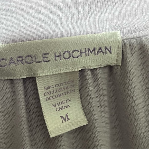 Vintage Carole Hochman Lavender Cotton Nightgown Sz- Medium