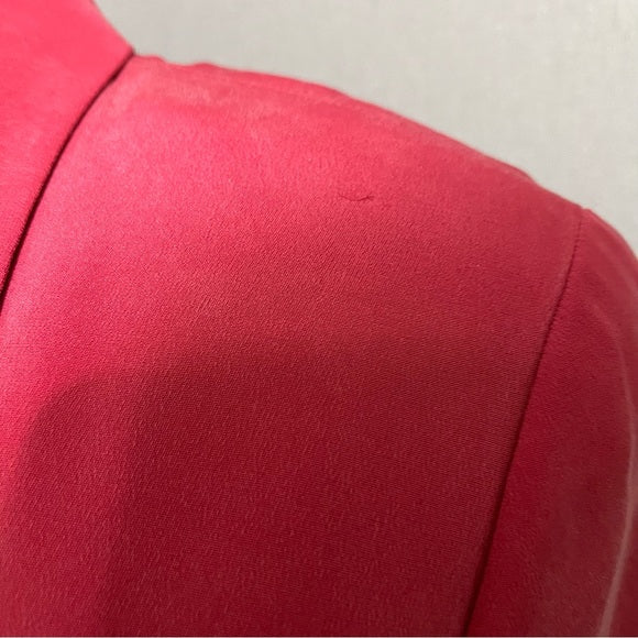 Vintage Via Seta Pink 2 Pc 100% Silk Pant Set Sz-8/10