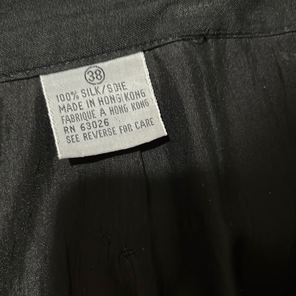 Black 100% Silk High Waisted Light Weight Pants Sz- XL