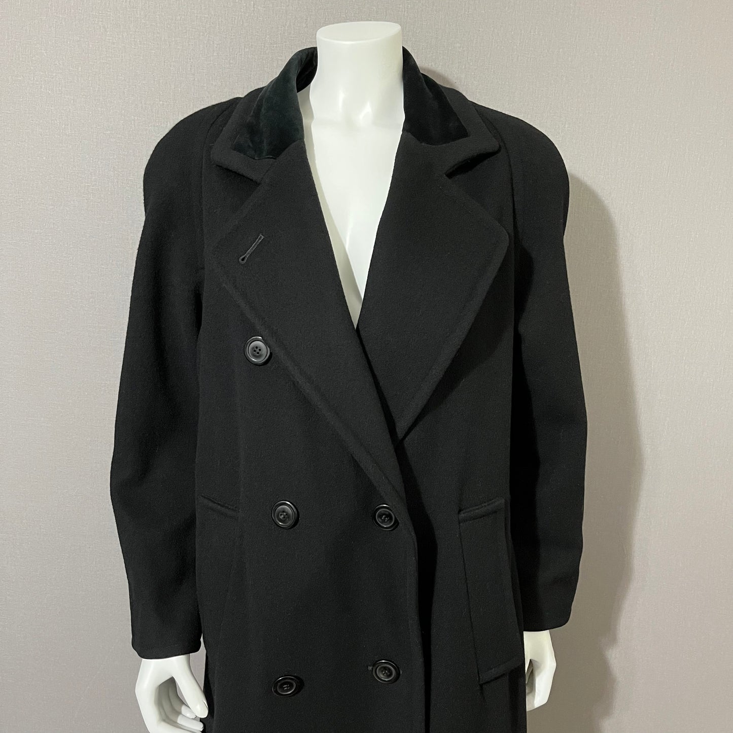 Vintage Evan Picone Wool Longline Coat Sz-Large (Petites)