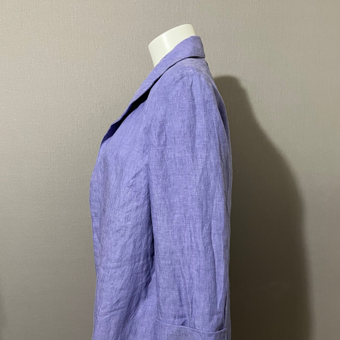 Coldwater Creek Lavender Linen Blazer Sz-16