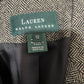 Lauren Ralph Lauren Equestrian Chic Herringbone Tweed Blazer Sz-12