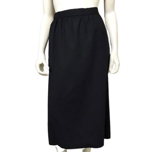 Vintage Black Evan Picone Pencil Skirt