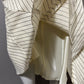 Lauren Ralph Lauren Cream | Stripe Fit & Flare Linen Skirt Sz-12
