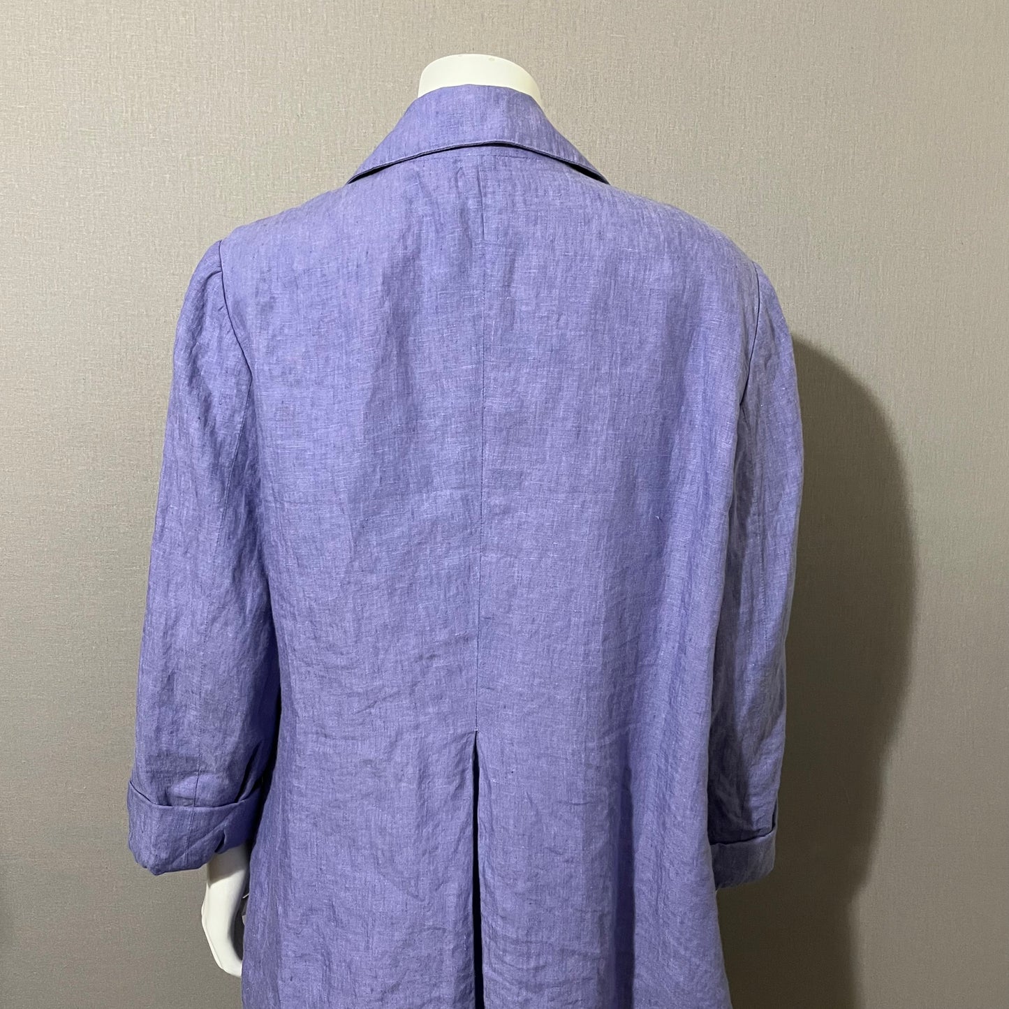 Coldwater Creek Lavender Linen Blazer Sz-16