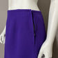 Vintage Carolyn Roehm Purple High Waisted Wool Skirt Sz-10