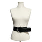 WHBM Black With Stud Patent Leather Lining Belt Sz-Small/Medium