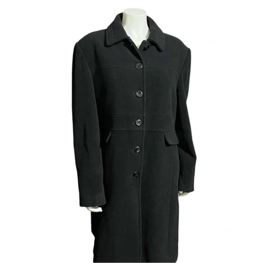 Worthington Black Wool Blend Coat