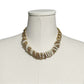 Gold Pearl Chain Statement Necklace