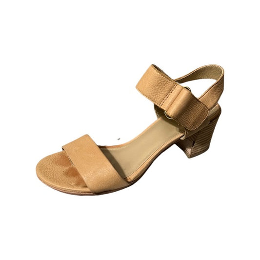 Stuart Weitzman Nude Open Toe With Ankle Strap Sandal Sz-6 1/2 M