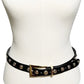 The Limited Lion Head Leather Skinny Belt