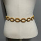 Gold Metal Oval Chain Link Belt