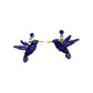 Blue | Purple | Green Hummingbird Earrings