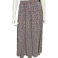 Vintage Rainbow Elastic Waist 100% Skirt Midi Skirt Sz-3X