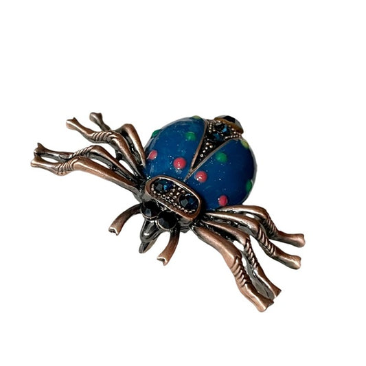 Blue | Red Lady Bug Brooch